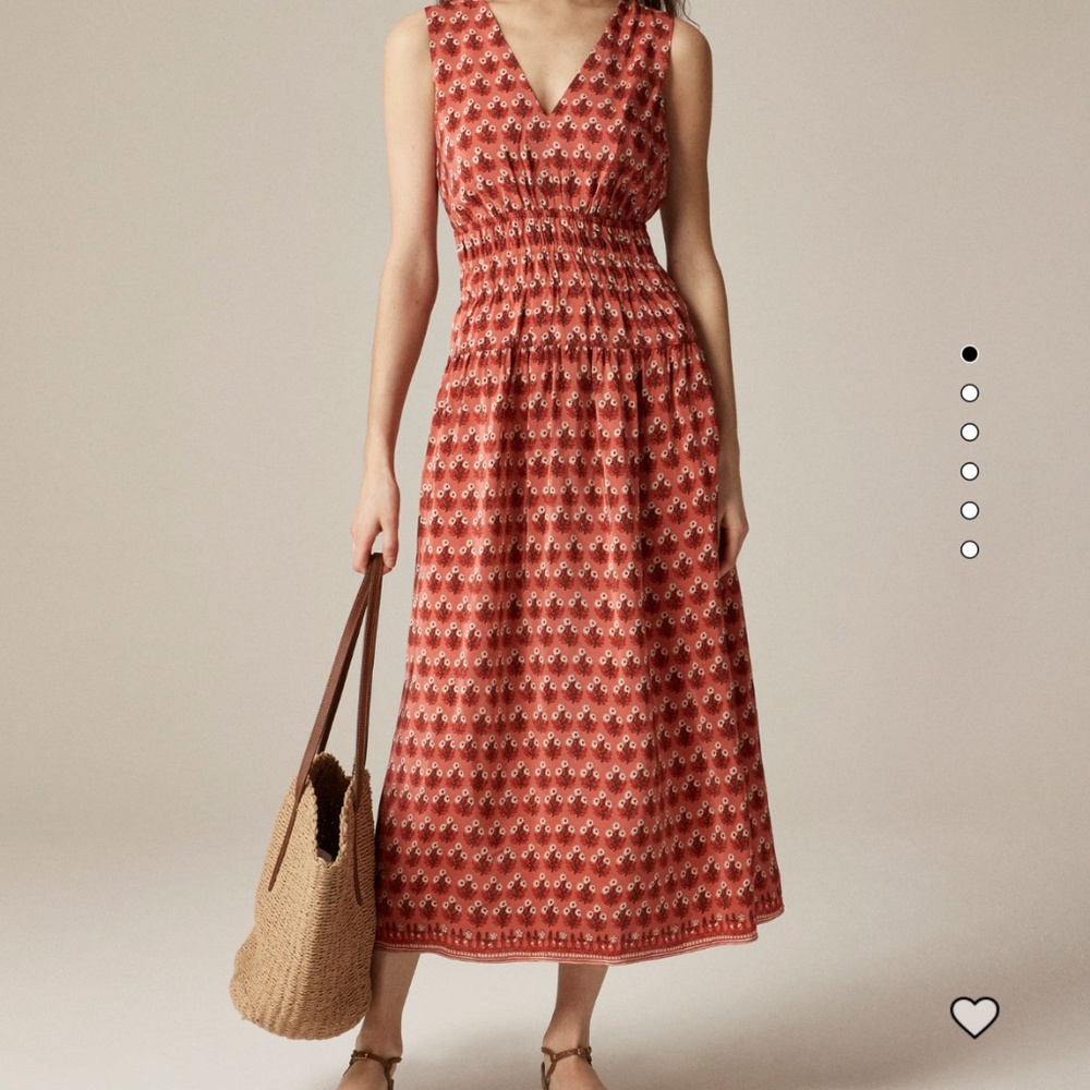 J. Crew Hyacinth Dress in Crepe de Chine size L